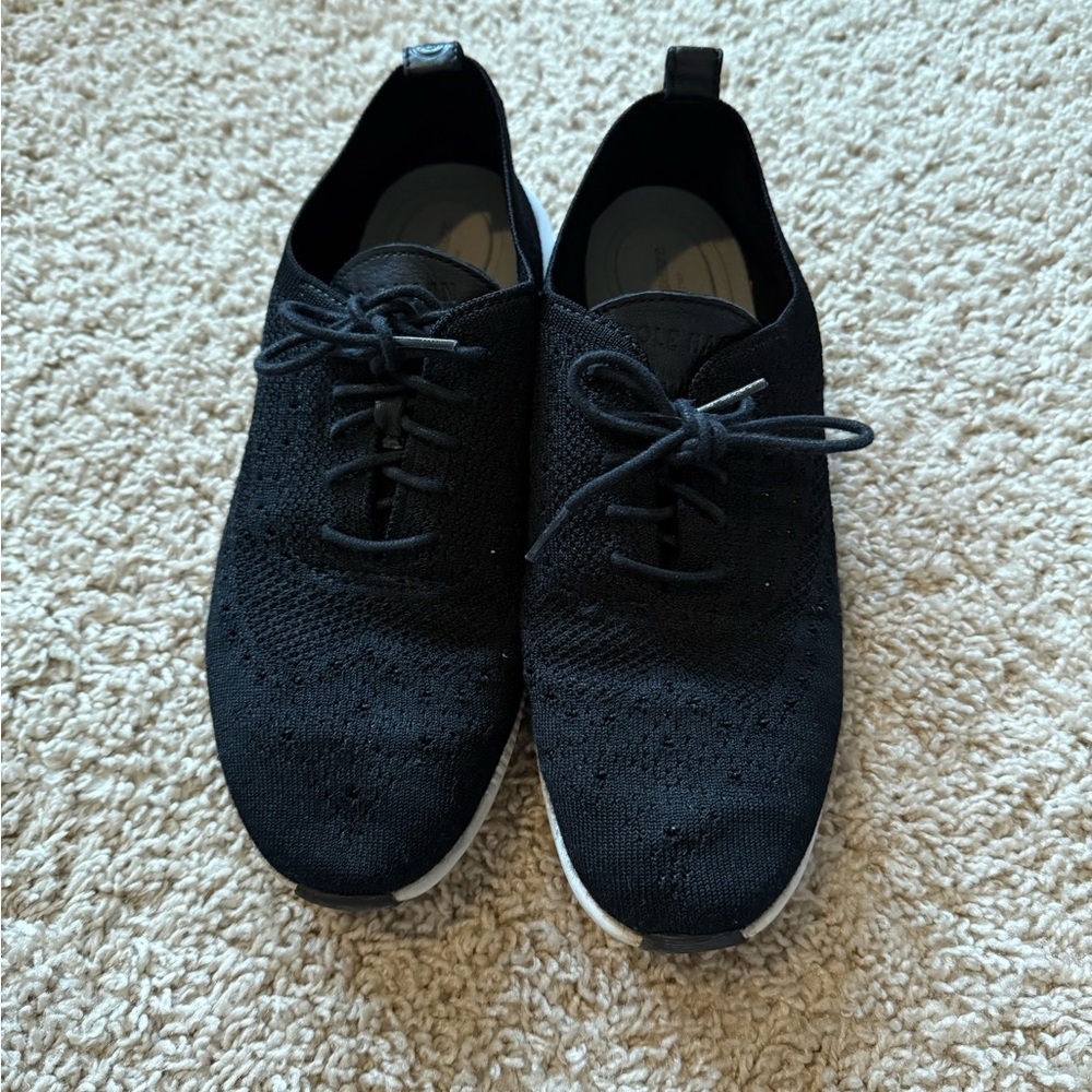 Cole Haan Black Knit Sneakers